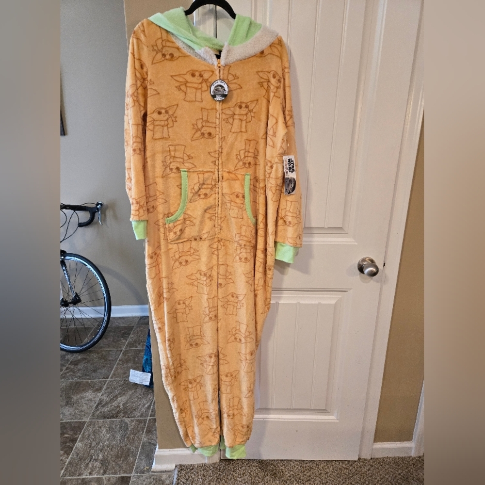 Star Wars Baby Yoda Grogu Jumpsuit Halloween Costume Onesie Unisex Sz 2X NWT